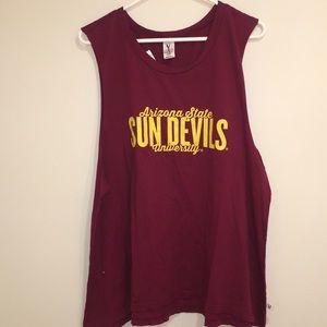 Arizona State Sun Devils Zayla Muscle Tee NWT L